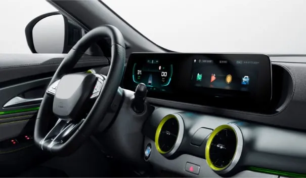 Detalle interior del Friday PHEV