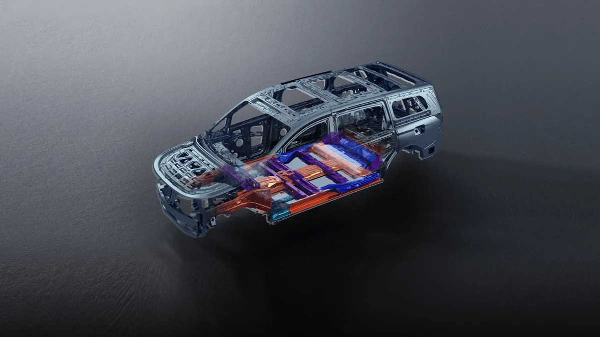 Detalle de diseño del Voyah Dream PHEV